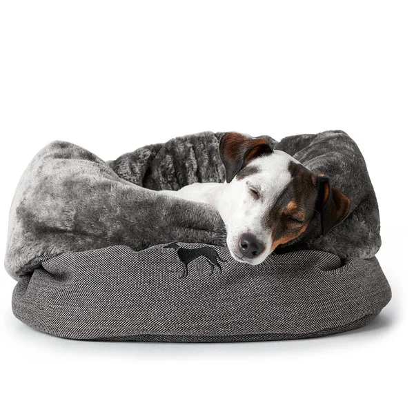 Hunde- og katteseng Livingston Ø 45 cm Grå